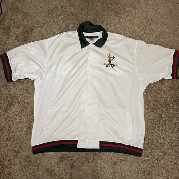 RARE VTG Milwaukee Bucks Reebok Warm-Up Jacket 4XL Hardwood Classics NBA - Picture 1 of 9